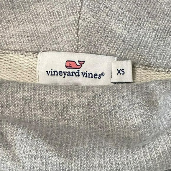 Vineyard Vines Womens Extra Small Cowl Neck Sweater Gray Pockets Long Sleeve - Picture 3 of 10